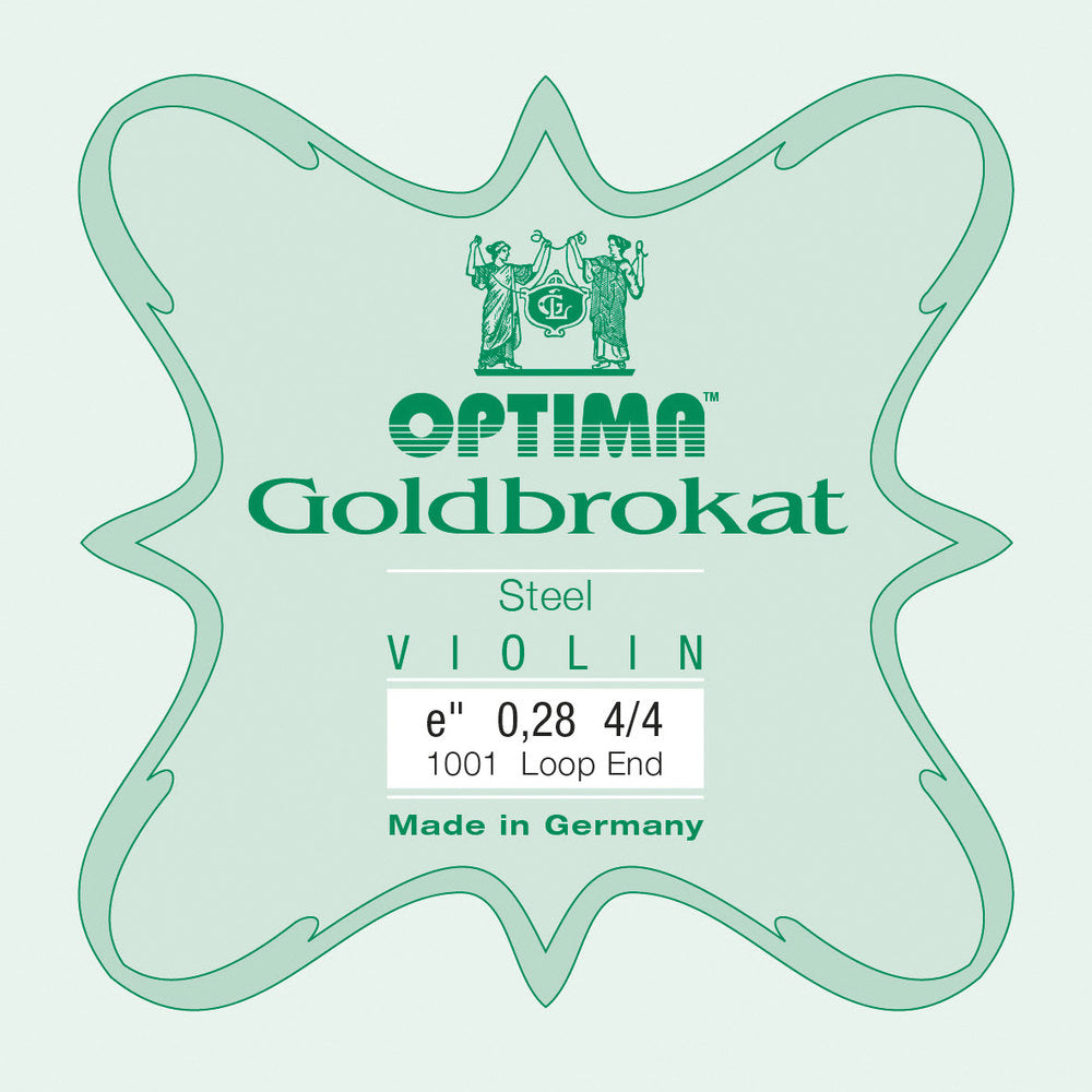 Optima Goldbrokat E-sträng 4/4-fiol, 0,28 mm, ögla
