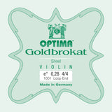 Optima Goldbrokat E-sträng 4/4-fiol, 0,28 mm, ögla