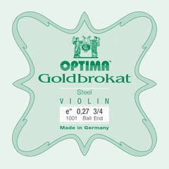 Optima Goldbrokat E-sträng 3/4-fiol, 0,27 mm, kula