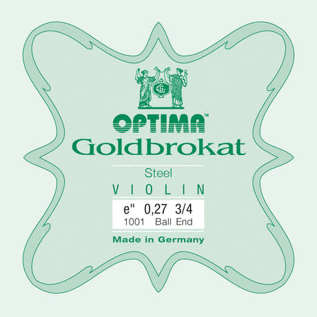 Optima Goldbrokat E-sträng 3/4-fiol, 0,27 mm, kula