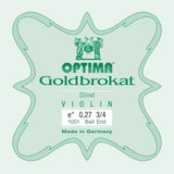 Optima Goldbrokat E-sträng 3/4-fiol, 0,27 mm, kula