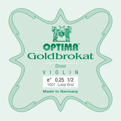 Optima Goldbrokat E-sträng 1/2-fiol, 0,25 mm, ögla