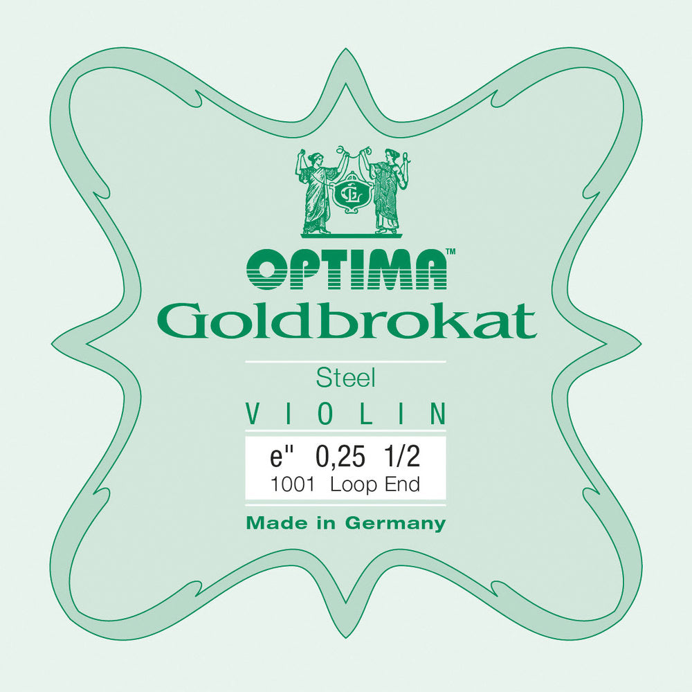 Optima Goldbrokat E-sträng 1/2-fiol, 0,25 mm, ögla
