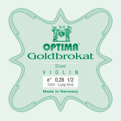 Optima Goldbrokat E-sträng 1/2-violin, 0,28 mm, ögla