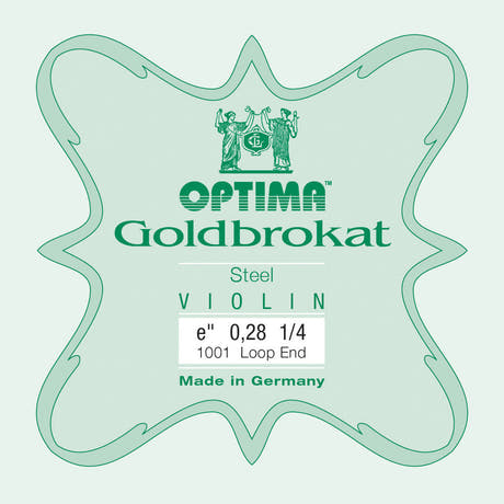 Optima Goldbrokat E-sträng för fioler 1/4, 0,28 mm, ögla