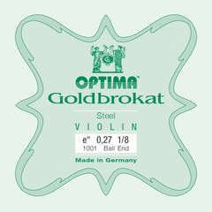 Optima Goldbrokat E-sträng 1/8-fiol, 0,27 mm, kula
