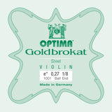 Optima Goldbrokat E-sträng 1/8-fiol, 0,27 mm, kula