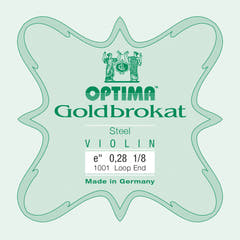 Optima Goldbrokat E-sträng 1/8-fiol, 0,28 mm, ögla