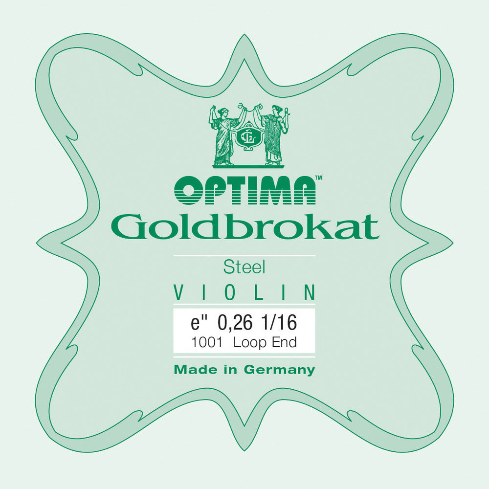 Optima Goldbrokat E-sträng 1/16-fiol, 0,26 mm, ögla