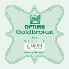 Optima Goldbrokat E-sträng 1/16-fioler, 0,28 mm, kula