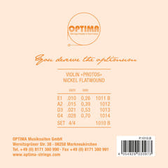 Optima Fioler strängar PROTOS - set