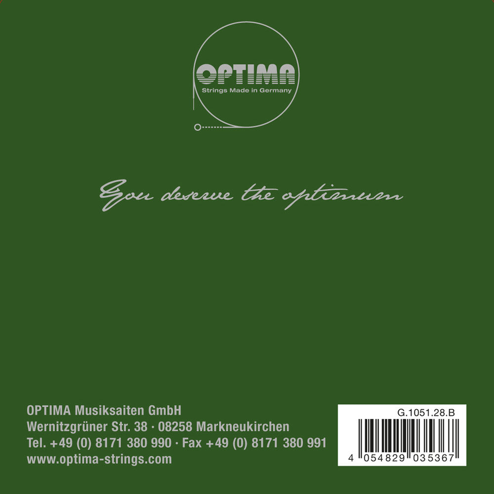 Optima Goldbrokat Premium E-sträng för 4/4-fioler, 0,28 mm, kula