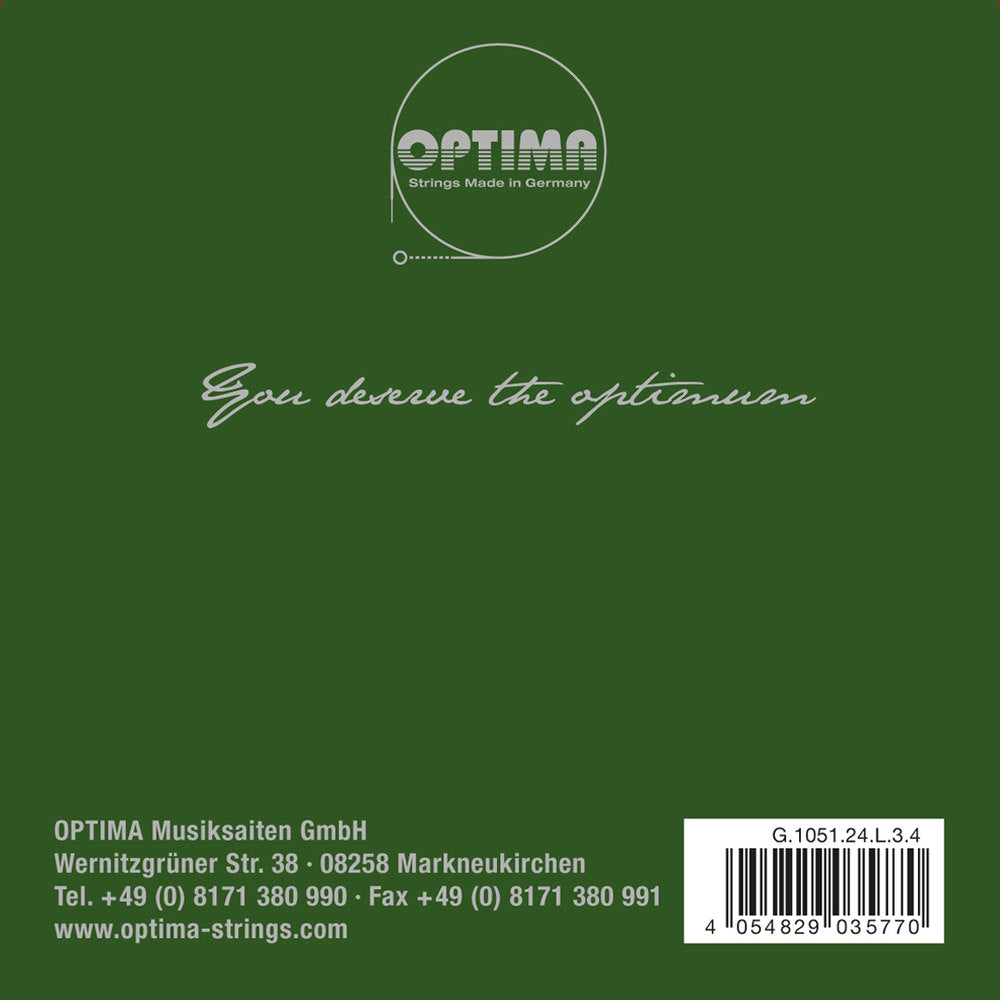 Optima Goldbrokat Premium E-sträng 3/4-fiol, 0,24 mm, ögla