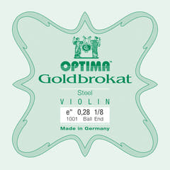 Optima Goldbrokat E-sträng 1/8-fiol, 0,28 mm, kula