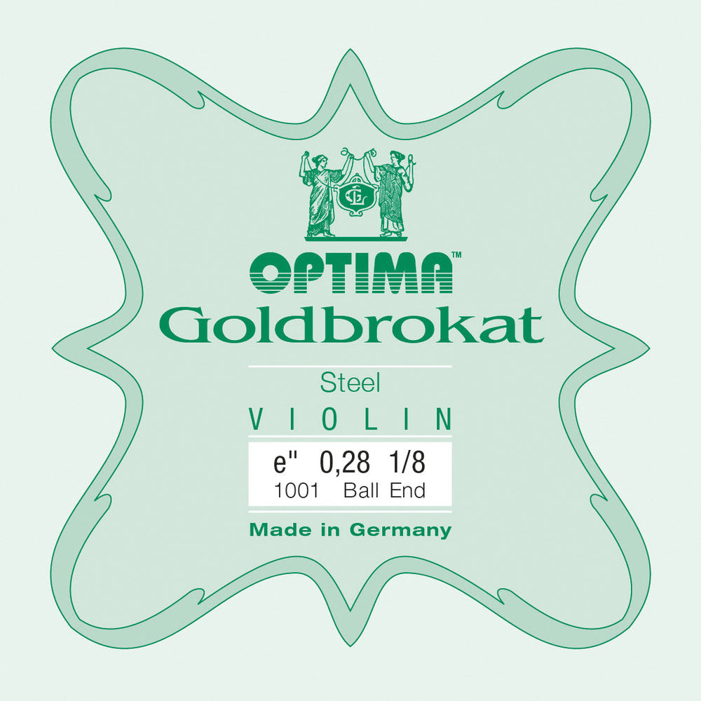 Optima Goldbrokat E-sträng 1/8-fiol, 0,28 mm, kula