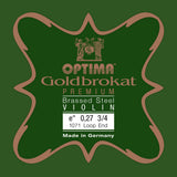 Optima Goldbrokat Premium Brassed E-sträng till 3/4-fioler, 0,27 mm, ögla