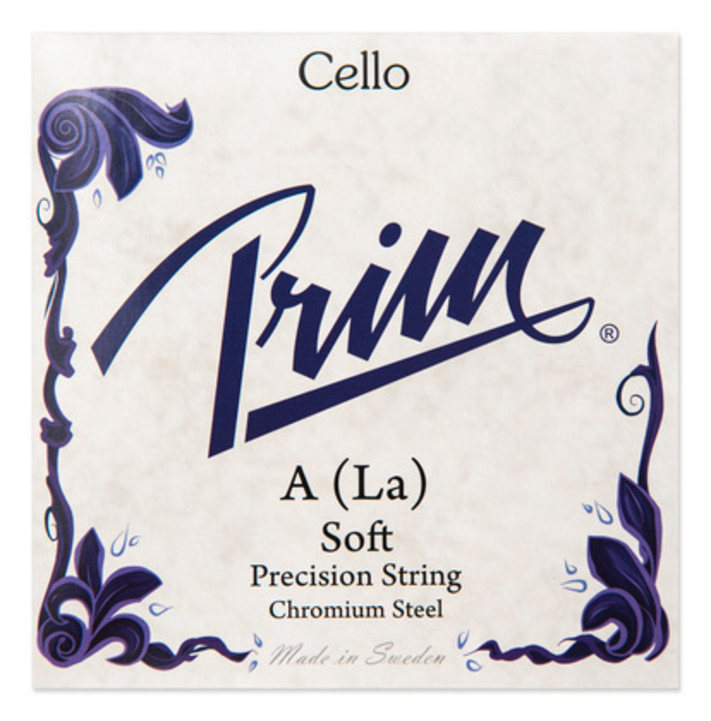Prim A-sträng till cello, kromstål, mjuk