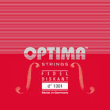 Optima 1001 sträng D1 till 6-strängad sopranfidel, silverstål