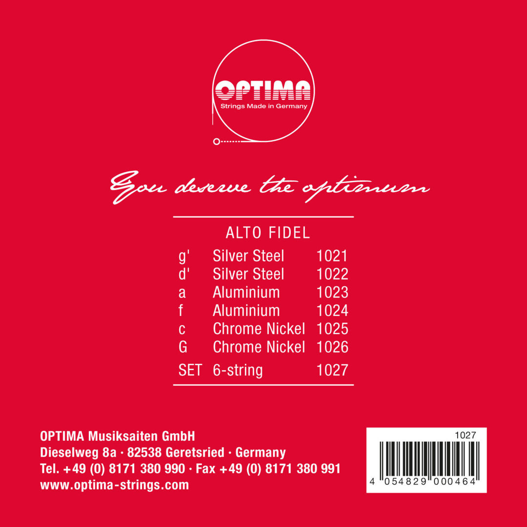 Optima Fidel-strängar stål - Set 6-strängat (1027)