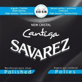 Savarez Strängar för klassisk gitarr New Cristal Cantiga - Set high, geschliffen (510CJH)
