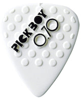 Pick Boy Ceramic Power plektrum 0,70 mm, vita med knoppar, 12 st.
