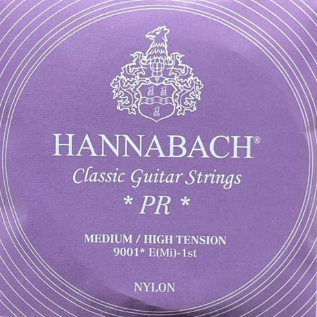Hannabach 900 E1 diskantsträng, klassisk gitarr, medium/high tension