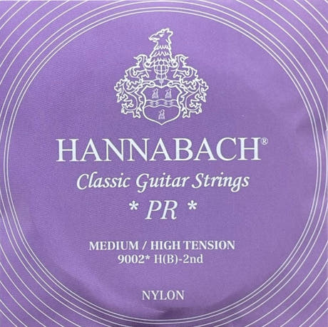 Hannabach 900 H/B2 diskantsträng, klassisk gitarr, medium/high tension
