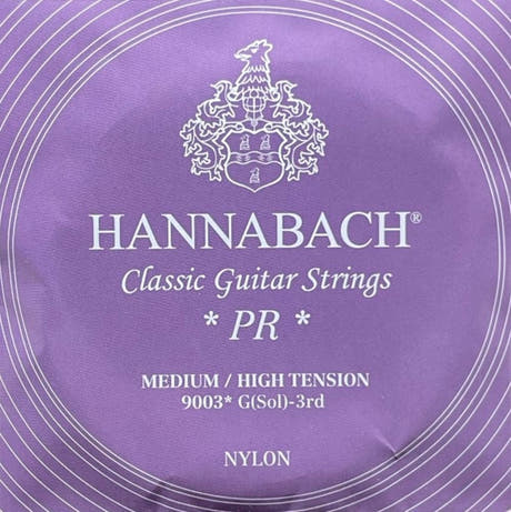 Hannabach 900 G3 diskantsträng, klassisk gitarr, medium/high tension