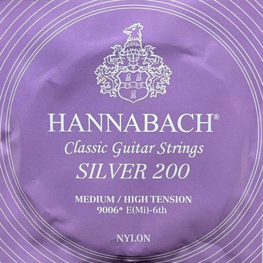Hannabach 900 E6 bassträng till klassisk gitarr, medium/high tension