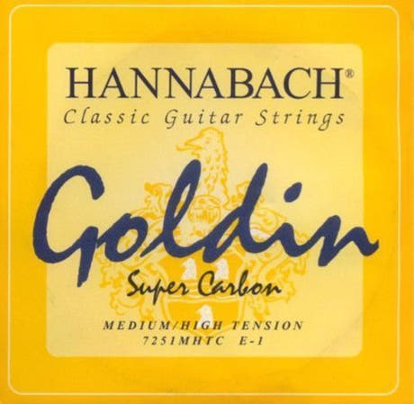 Hannabach 725 E1 diskantsträng, klassisk gitarr, medium/hög spänning