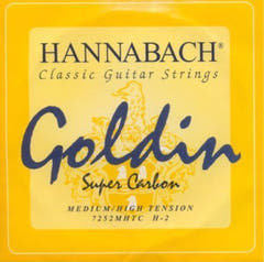 Hannabach 725 H/B2 diskantsträng, klassisk gitarr, medium/high tension