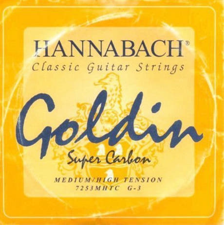 Hannabach 725 G3 diskantsträng, klassisk gitarr, medium/high tension