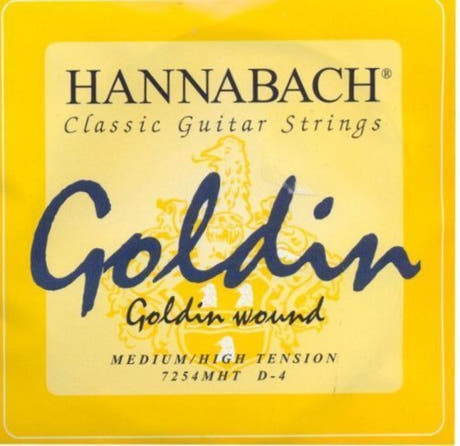 Hannabach 725 D4 bassträng till klassisk gitarr, medium/high tension