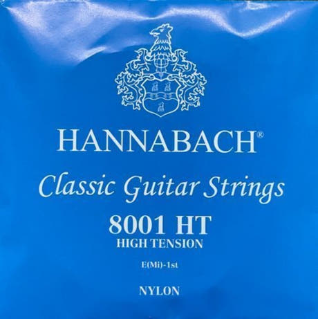 Hannabach 800 E1 diskantsträng till klassisk gitarr, hög tension