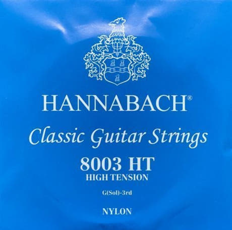 Hannabach 800 G3 diskantsträng till klassisk gitarr, hög tension