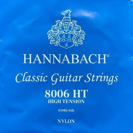 Hannabach 800 E6 bassträng för klassisk gitarr, high tension