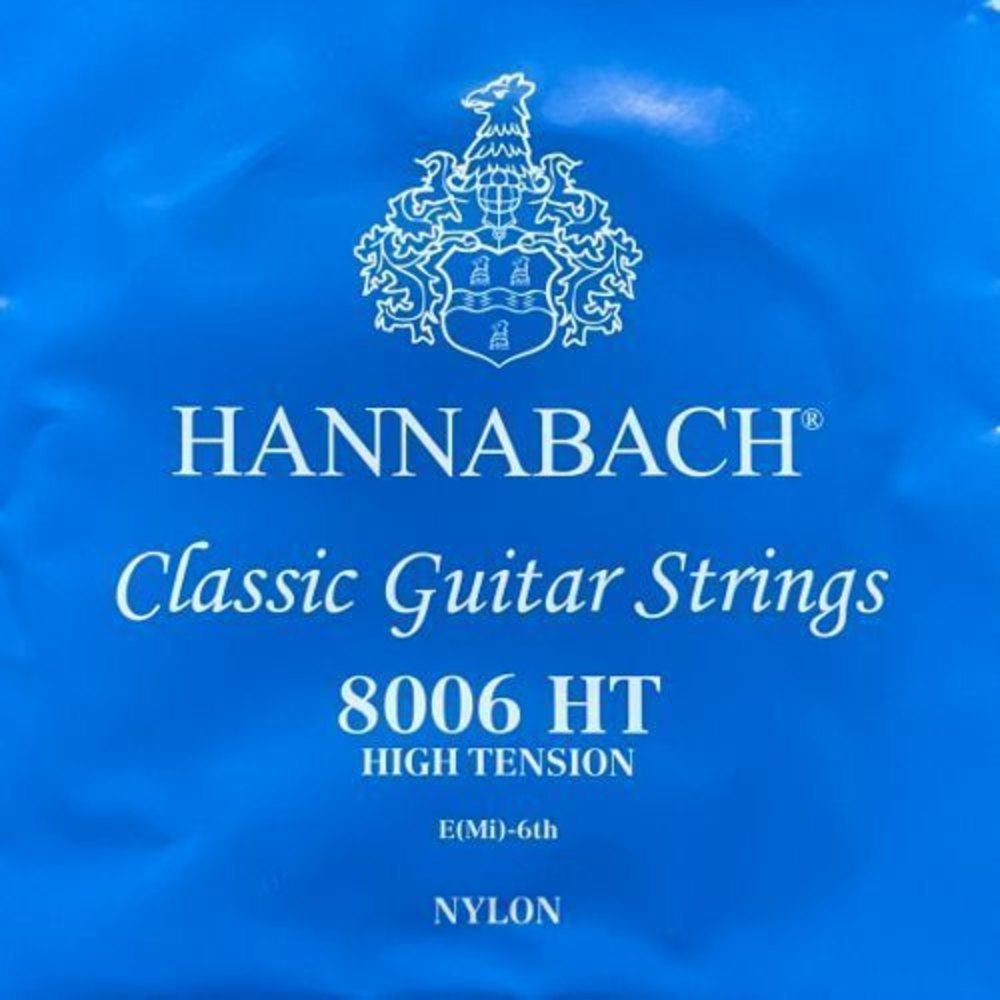 Hannabach 800 E6 bassträng för klassisk gitarr, high tension
