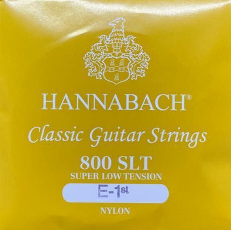 Hannabach 800 E1 diskantsträng för klassisk gitarrer, super low tension