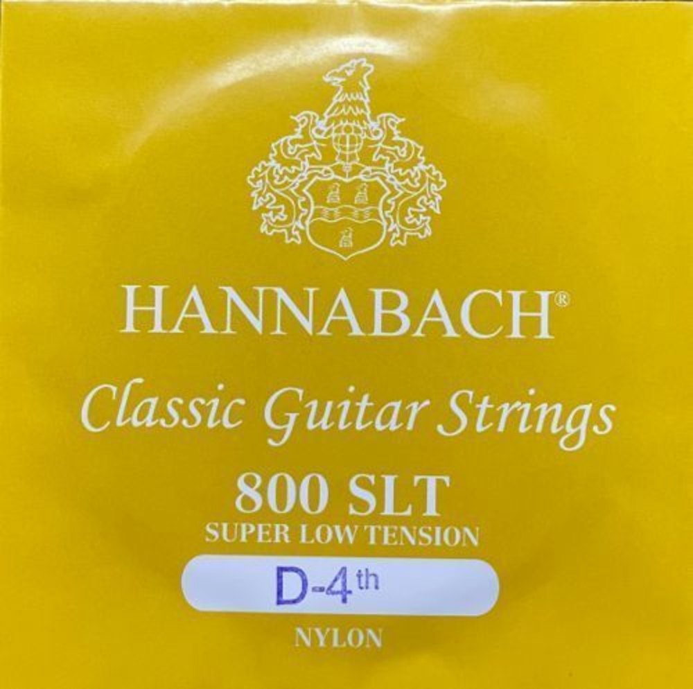 Hannabach 800 D4 bassträng för klassisk gitarr, superlåg spänning