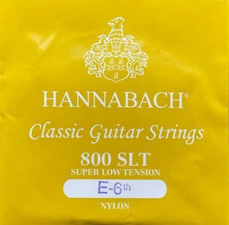 Hannabach 800 E6 bassträng för klassiska gitarrer, super low spänning