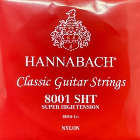 Hannabach 800 E1 diskantsträng till klassisk gitarr, super high tension