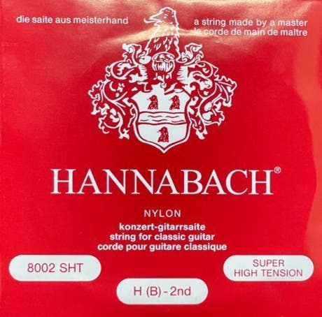 Hannabach 800 H/B2 diskantsträng, klassisk gitarr, superhög spänning