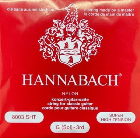 Hannabach 800 G3 diskantsträng till klassisk gitarr, super high tension