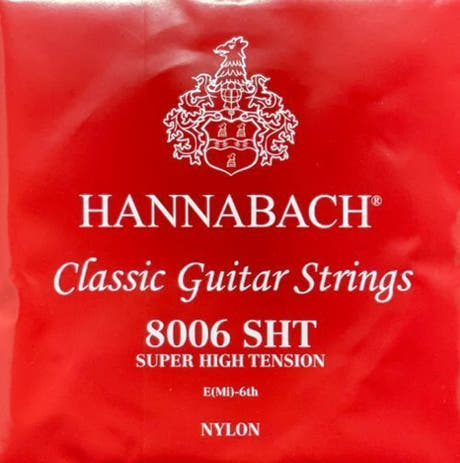 Hannabach 800 E6 bassträng till klassisk gitarrer, super high tension
