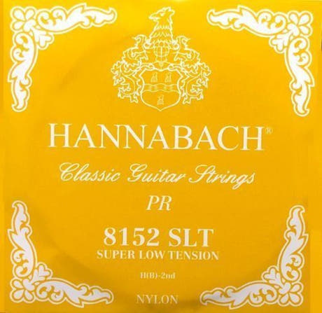 Hannabach 815 H/B2 diskantsträng, klassiska gitarrer, super low spänning