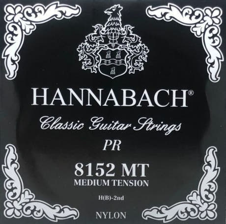 Hannabach 815 H/B2 diskantsträng till klassisk gitarr, medium tension