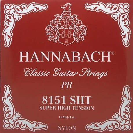 Hannabach 815 E1 diskantsträng till klassisk gitarr, super high tension