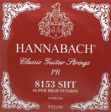 Hannabach 815 G3 diskantsträng till klassiska gitarrer, super high tension
