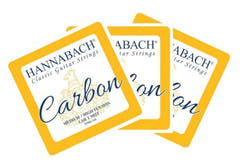 Hannabach strängar för klassisk gitarr CARBON Medium/High tension diskant - Set med 3 diskantsträngar (CAR8MHT)