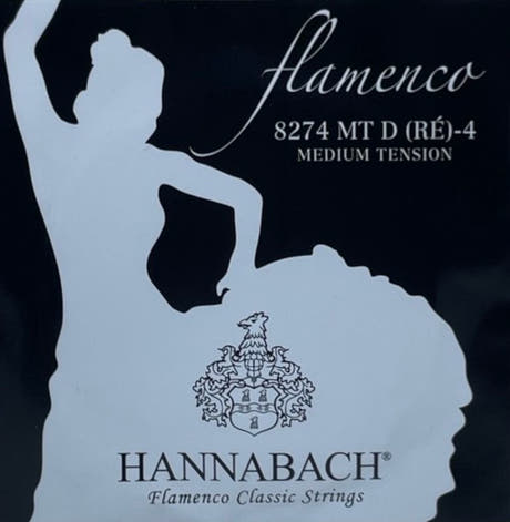 Hannabach 827 D4 bassträng för flamencogitarr, medium tension